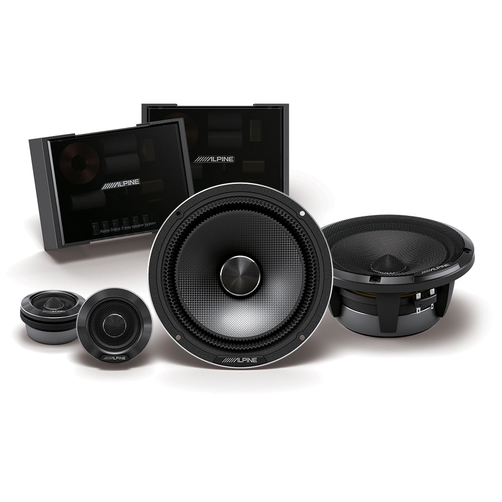 ALPINE (STATUS SERIES) 6.5" COMPONENT SPEAKER 100W RMS 2-WAY - HDZ-65C