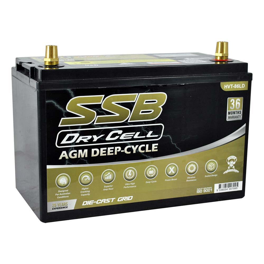 AGM BATTERY DEEP CYCLE DUAL PURPOSE 12V 130AH 1000CCA BY SSB (31X MF) ULTRA HIGH PERFORMANCE - HVT-86LD