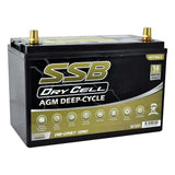 AGM BATTERY DEEP CYCLE DUAL PURPOSE 12V 130AH 1000CCA BY SSB (31X MF) ULTRA HIGH PERFORMANCE - HVT-86LD
