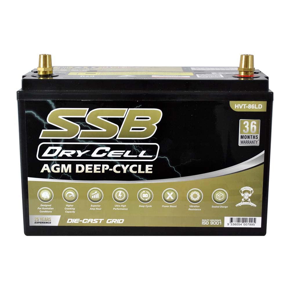 AGM BATTERY DEEP CYCLE DUAL PURPOSE 12V 130AH 1000CCA BY SSB (31X MF) ULTRA HIGH PERFORMANCE - HVT-86LD