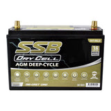 AGM BATTERY DEEP CYCLE DUAL PURPOSE 12V 130AH 1000CCA BY SSB (31X MF) ULTRA HIGH PERFORMANCE - HVT-86LD