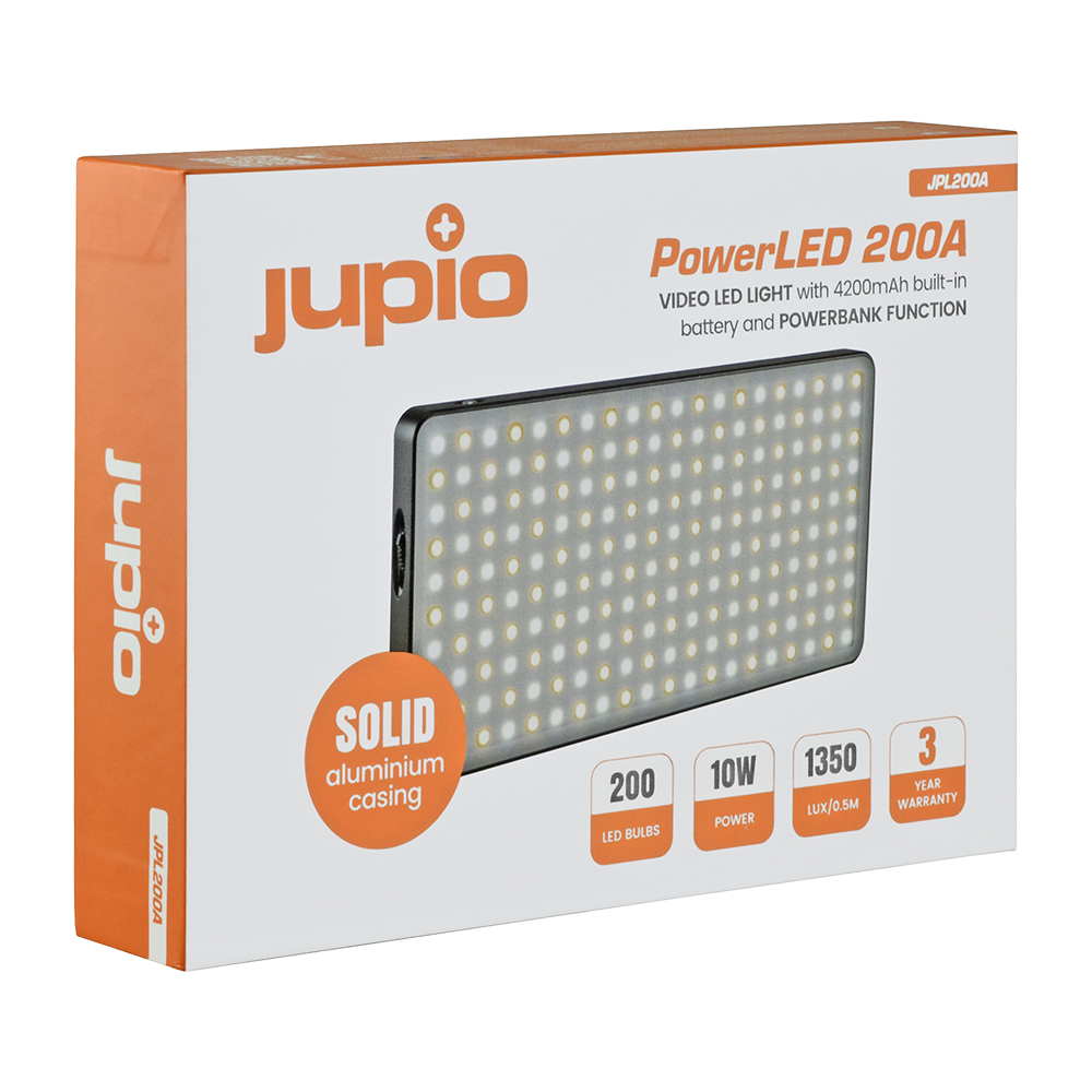 JUPIO POWERLED 200A LED LIGHT / POWER BANK WITH BUILT-IN BATTERY 4200MAH - JPL200A