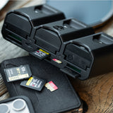 JUPIO X PETER LINDGREN PR1ME GEAR TRI-CHARGE CHARGER / POWERBANK & MEMORY CARD CASE - JTC-ENEL15