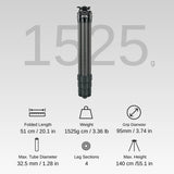 HEIPI K32 HEAVY-DUTY CARBON FIBER TRIPOD - K32