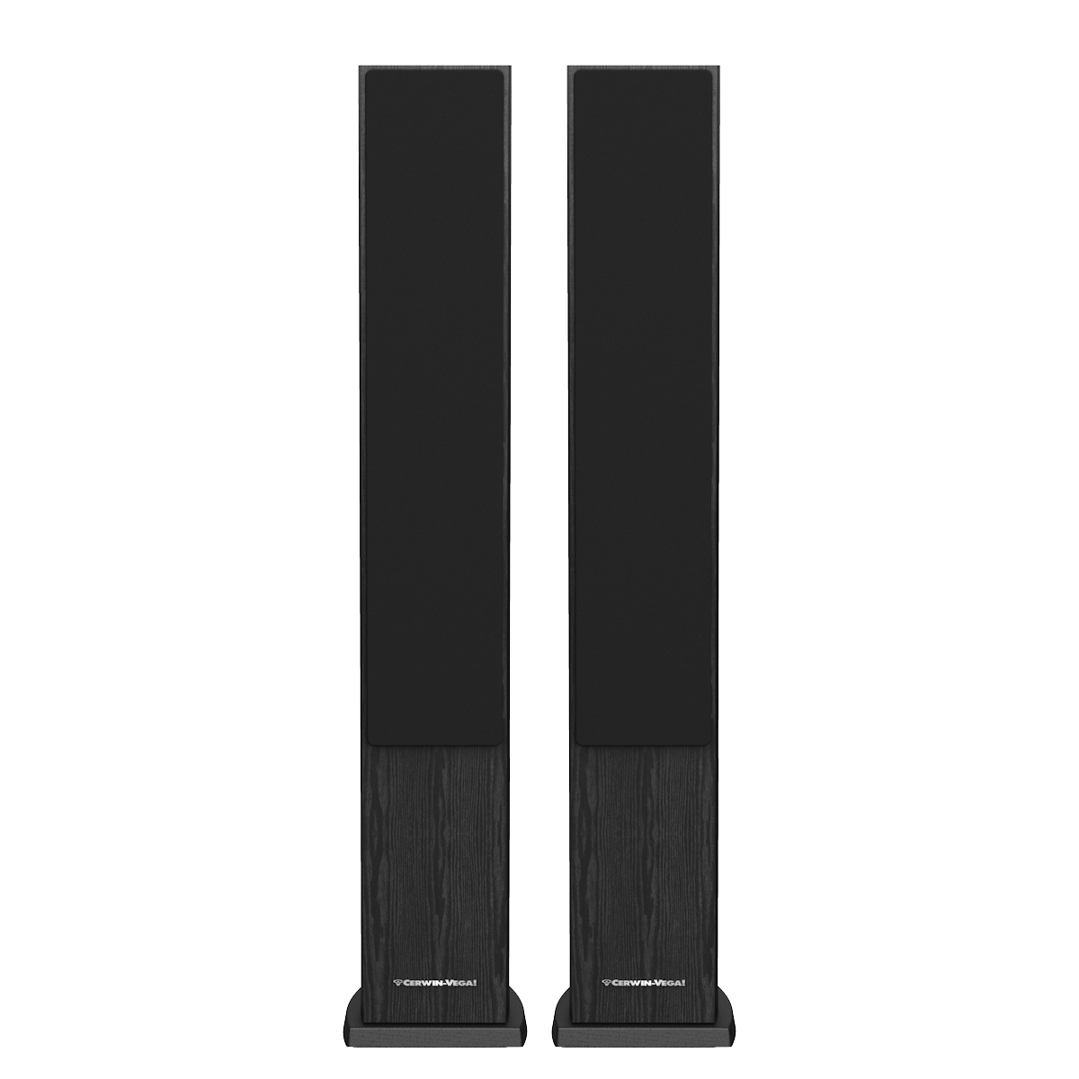 CERWIN VEGA LA SERIES HOME AUDIO 4" 3-WAY TOWER FLOOR SPEAKER BLACK 280W MAX PAIR - LA44B