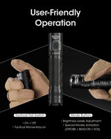 NITECORE MH12PRO 3300 LUMEN UHI USB-C TACTICAL TORCH 505 YARDS THROW - MH12PRO