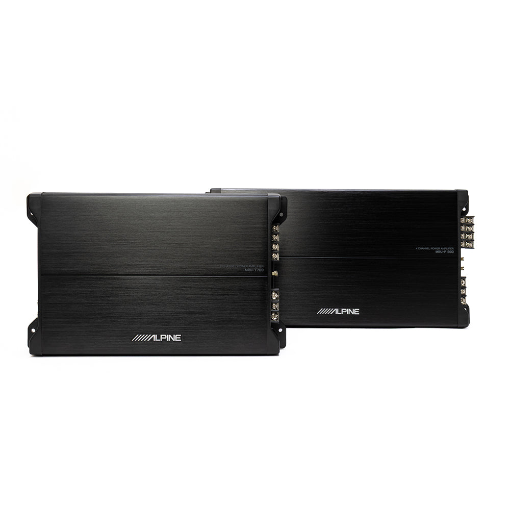 ALPINE AMP 2-CH 60W X 4 @4 OHMS + 90W X 2 @ 2OHM + 150W RMS X 1CH @ 4OHM - MRU-T700