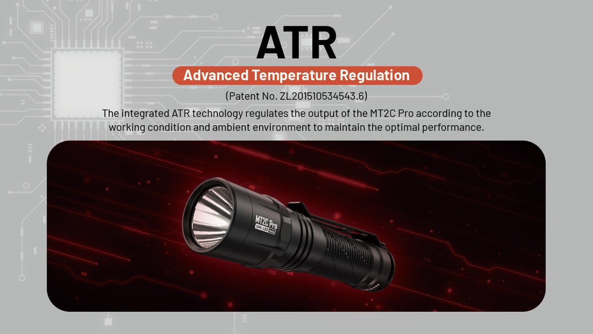 NITECORE MT2C PRO 1800 LUMENS USB RECHARGEABLE ULTRA LIGHTWEIGHT TACTICAL TORCH - MT2C-PRO