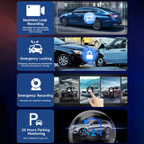 OTTOCAST CARPLAY & ANDROID AUTO WIRELESS SCREEN 10" WITH 2K FRONT CAMERA + REAR CAMERA - N92C