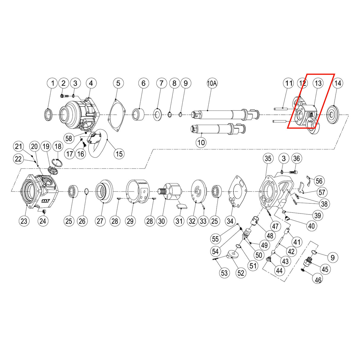 M7 HAMMER CAGE FOR NC-8211 / NC-8221 - NC-8221P13