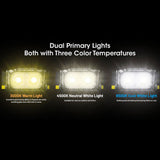 NITECORE USB RECHARGEABLE MULTI COLOR TEMPERATURE LED TRIPLE OUTPUT HEADLAMP TORCH - NU25-MCT