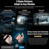 NITECORE RECHARGEABLE TACTICAL LED TORCH 5000 LUM WITH GLASS BREAK - P27IX