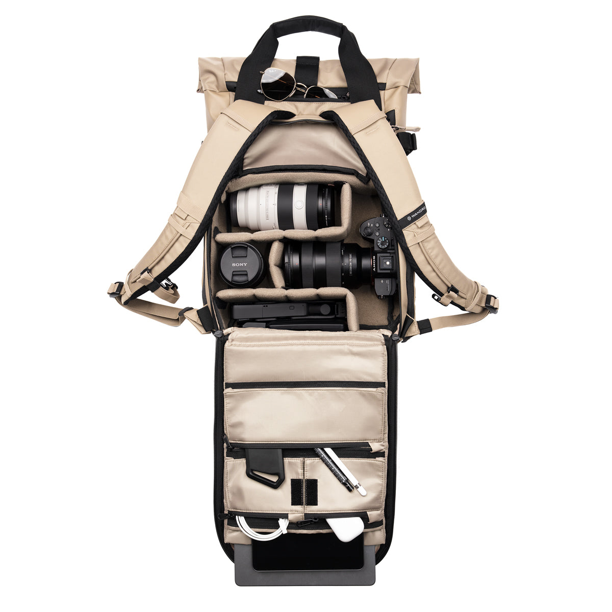 WANDRD PRVKE V4 15L PHOTO BUNDLE CAMERA BACKPACK YUMA TAN - PK15-YT-PB-4