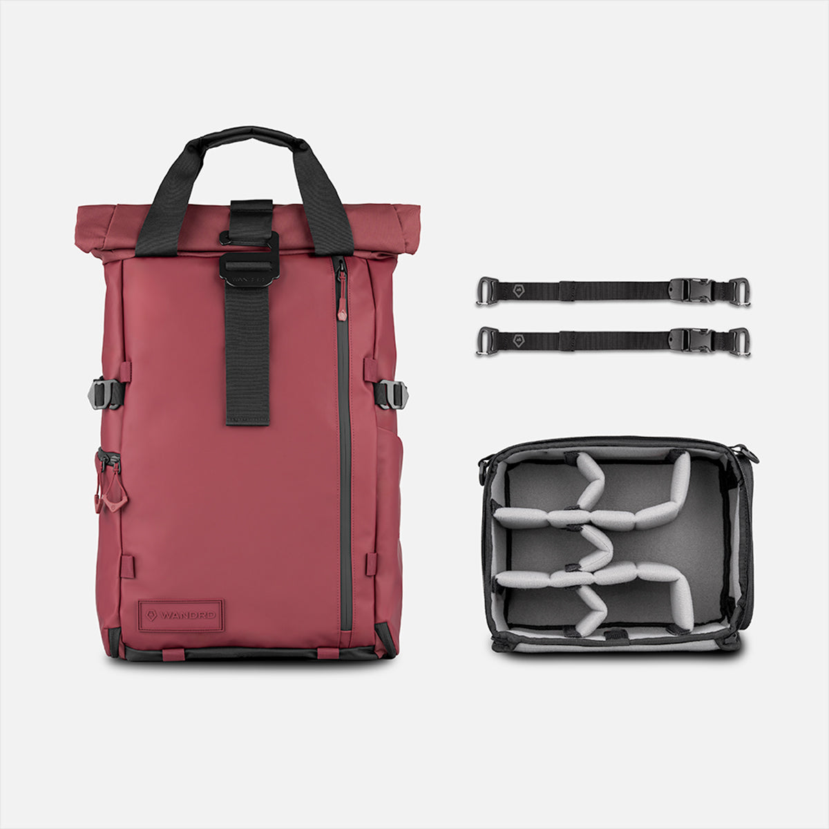 WANDRD PRVKE V4 31L PHOTO BUNDLE CAMERA BACKPACK RHONE BURGUNDY - PK31-RB-PB-4