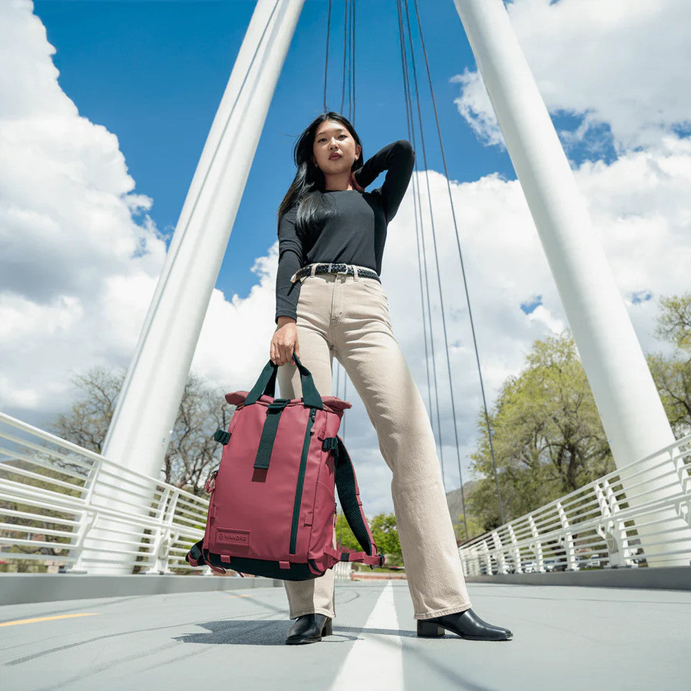 WANDRD PRVKE 18L EVERY DAY CARRY CAMERA BACKPACK RHONE BURGUNDY - PKD15-RB-1
