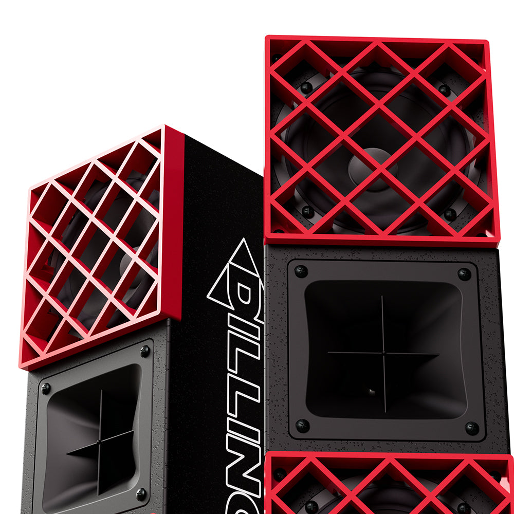 DILLINGER LABS DFA DEATH FROM ABOVE SKAA PRO BATTERY POWERED DUAL 5.5" SPEAKER - PL5590