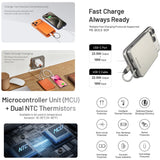NITECORE 5,000MAH MAGNETIC ULTRA THIN POWER ALLOY BANK BUILT-IN USB C ORANGE - POCKET 5-O