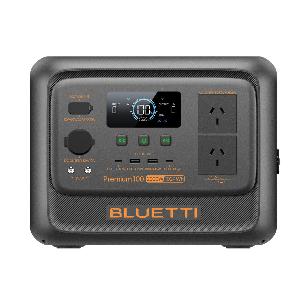 BLUETTI PREMIUM 100 V2 POWER STATION | 2000W 1024Wh - PREMIUM100V2