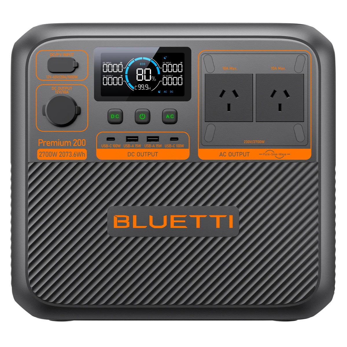 BLUETTI PREMIUM 200 V2 POWER STATION | 2700W 2073.6Wh - PREMIUM200