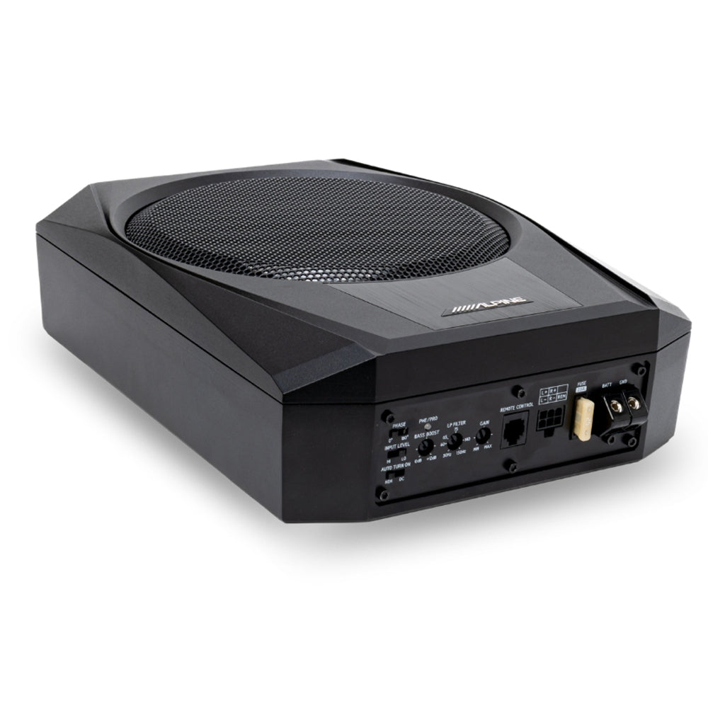 ALPINE (S SERIES) 8" UNDERSEAT ACTIVE SUBWOOFER 400W MAX, 220W RMS - PWE-R810