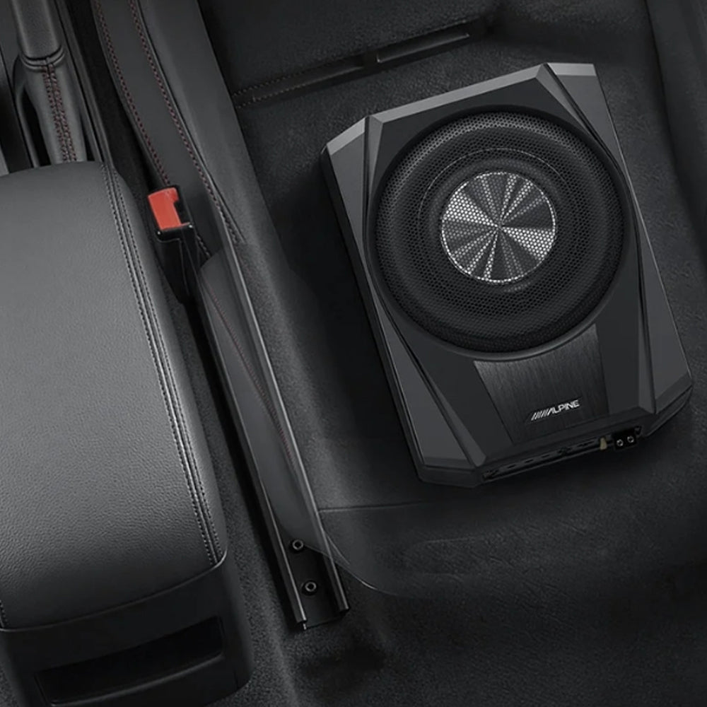ALPINE (S SERIES) 8" UNDERSEAT ACTIVE SUBWOOFER 400W MAX, 220W RMS - PWE-R810