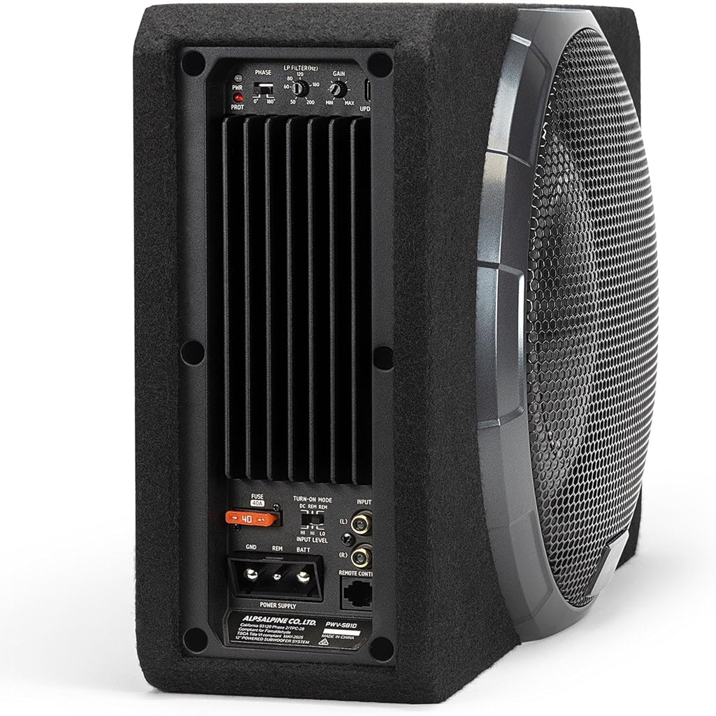 ALPINE (BASSREV-SERIES) 10" SUBWOOFER 2OHM 400W RMS - PWV-SB10