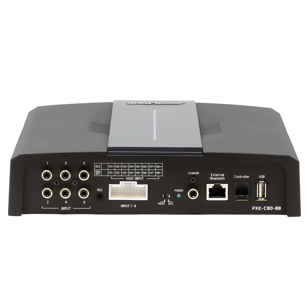 ALPINE OPTIM8 8-CH DSP & AMP (50W X6, 150W X2 RMS @ 4OHM) W/AUTOEQ 2.0 (BT & WIRED CONTROLLER INCLD) - PXE-C80-88-OPTIM8