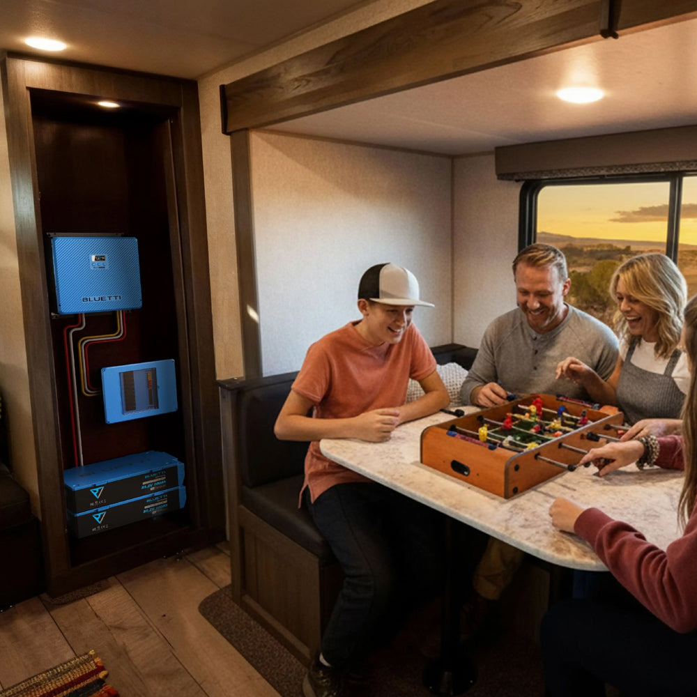 BLUETTI RV5 + B4810 + EPANEL + EPAD COMBO INCL. CABLES - RV5-COMBO1