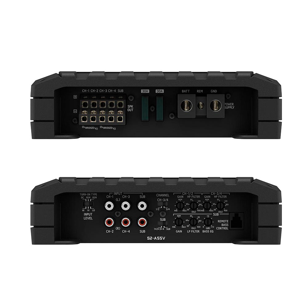 ALPINE (S2 SERIES) 5 CH AMP 40W RMS X 4 + 200W RMS X 1 @ 4OHM - S2-A55V