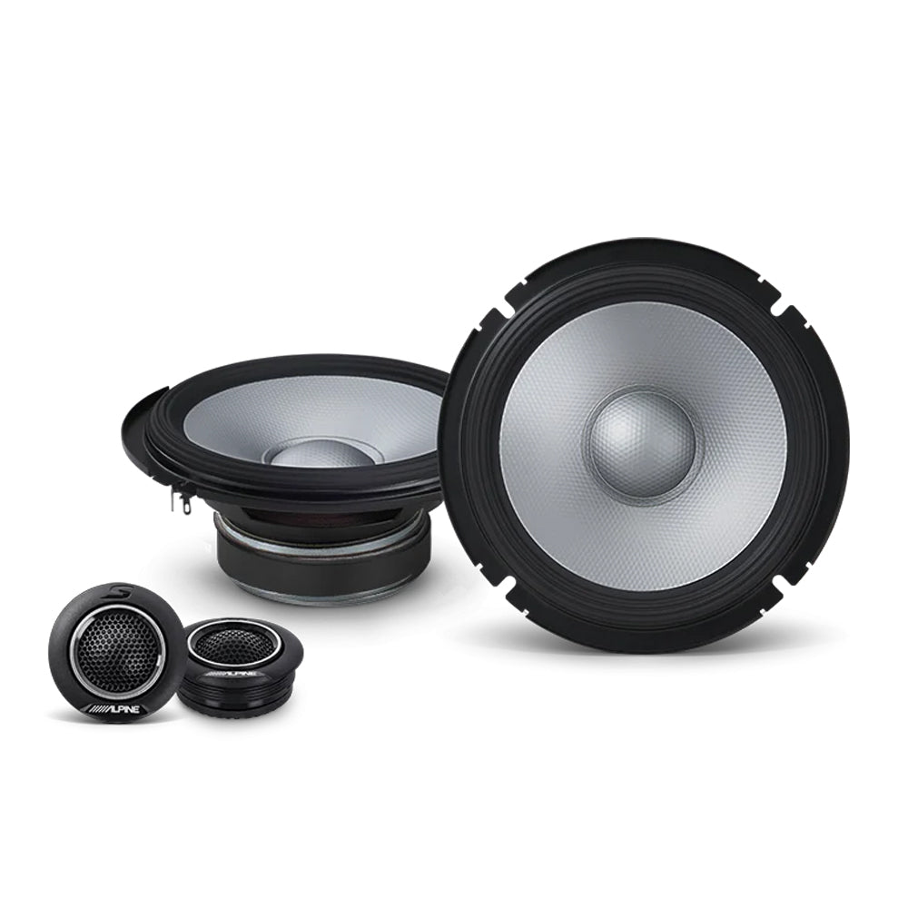 ALPINE (S2 SERIES) 6.5" COMPONENT SPEAKER 2-WAY 80W RMS (NO GRILLS) (PAIR) - S2-S65C