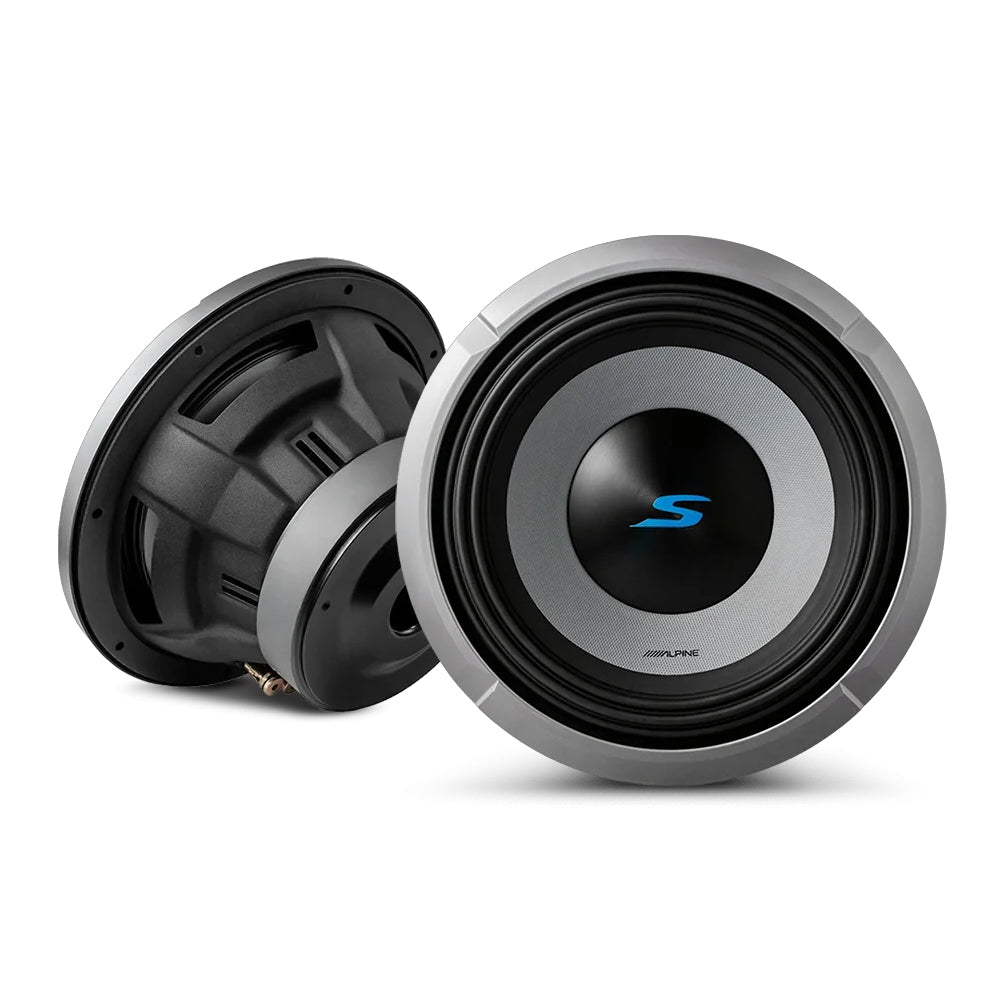 ALPINE (S2 SERIES) 10" SUBWOOFER DUAL 4OHM 600W RMS - S2-W10D4