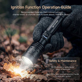 SKYFIRE 1376J FLASHLIGHT TORCH IP54 1387 LUMENS BLACK - SF-SD-1376J-B