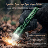 SKYFIRE 1376J FLASHLIGHT TORCH IP54 1387 LUMENS GREEN - SF-SD-1376J-G