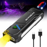 SKYFIRE 2191 FLASHLIGHT TORCH IP54 942 LUMENS WITH UV / RGB - SF-SD-2191