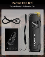 SKYFIRE 2191 FLASHLIGHT TORCH IP54 942 LUMENS WITH UV / RGB - SF-SD-2191