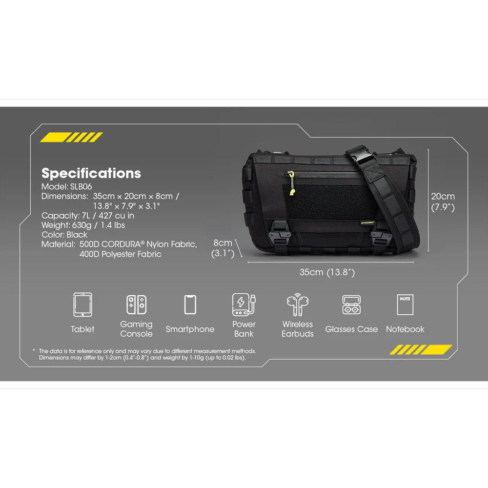 NITECORE COMMUTER CROSSBODY BAG 7L - SLB06