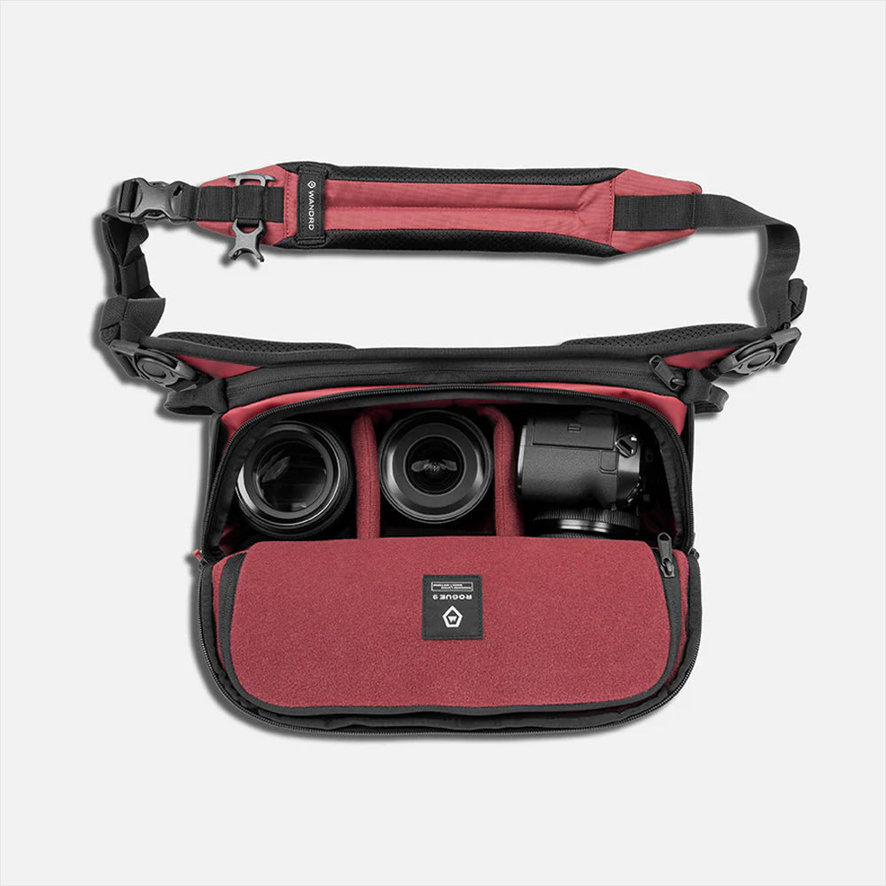 WANDRD ROGUE V2 9L CAMERA SLING BAG RHONE BURGUNDY - SLG9-RB-2