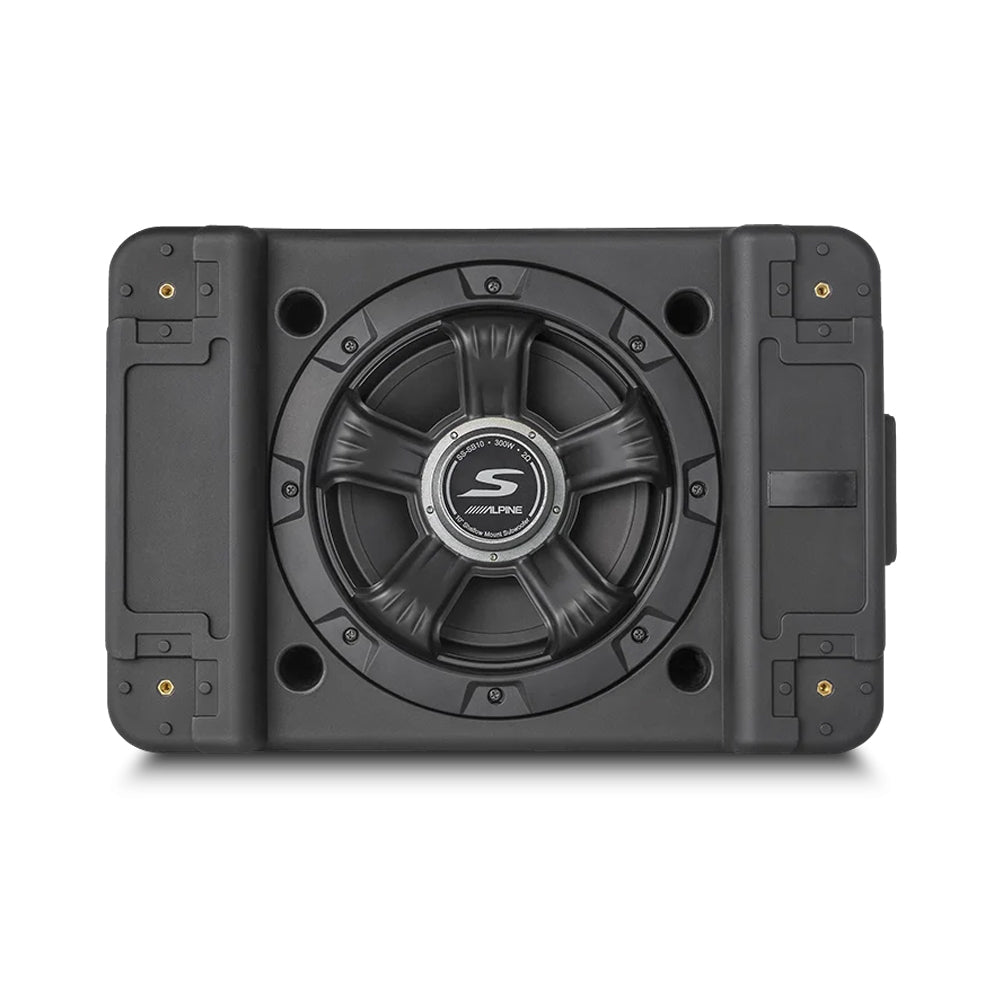 ALPINE (S SERIES) 10" SHALLOW PRELOADED SUB ENCLOSURE 2 OHM 300W RMS - SS-SB10