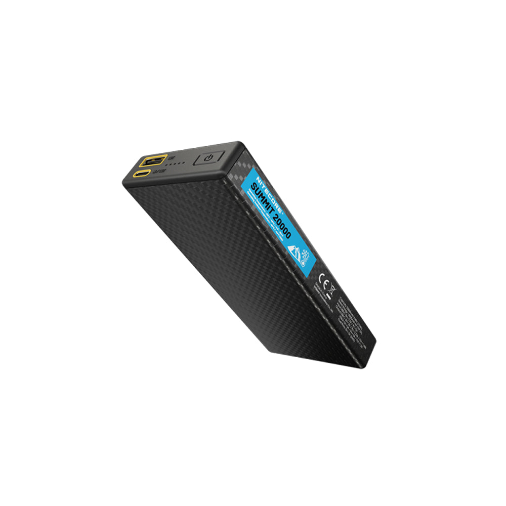 NITECORE 20,000MAH POWER BANK LOW TEMP RESISTANT CARBON FIBER ENERGY BRICK - SUMMIT 20000