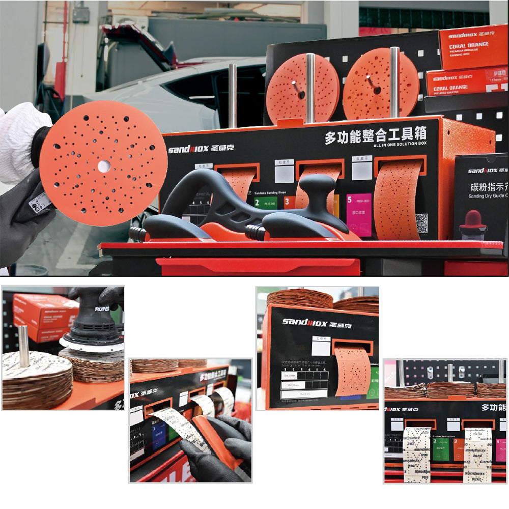 SANDWOX ALL IN ONE SOLUTION BOX FOR SANDING DISCS AND ROLLS - SW-BOX