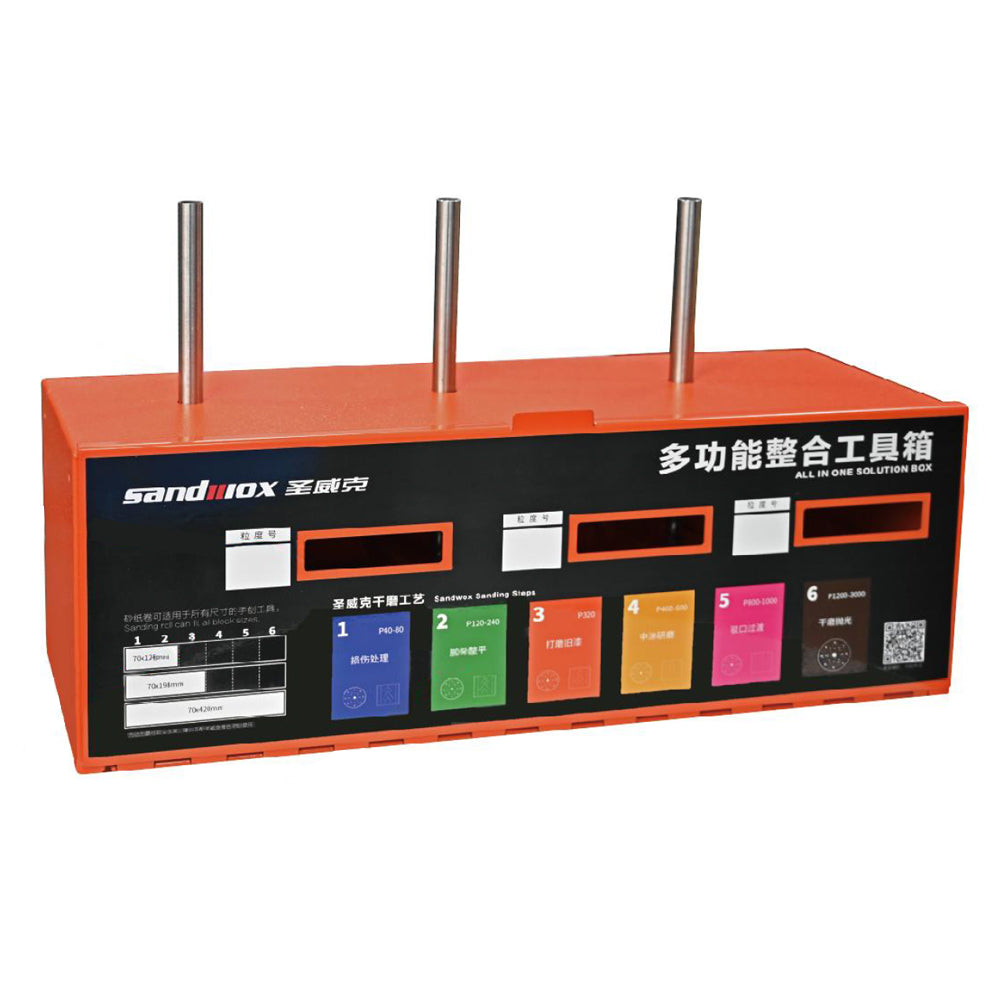 SANDWOX ALL IN ONE SOLUTION BOX FOR SANDING DISCS AND ROLLS - SW-BOX