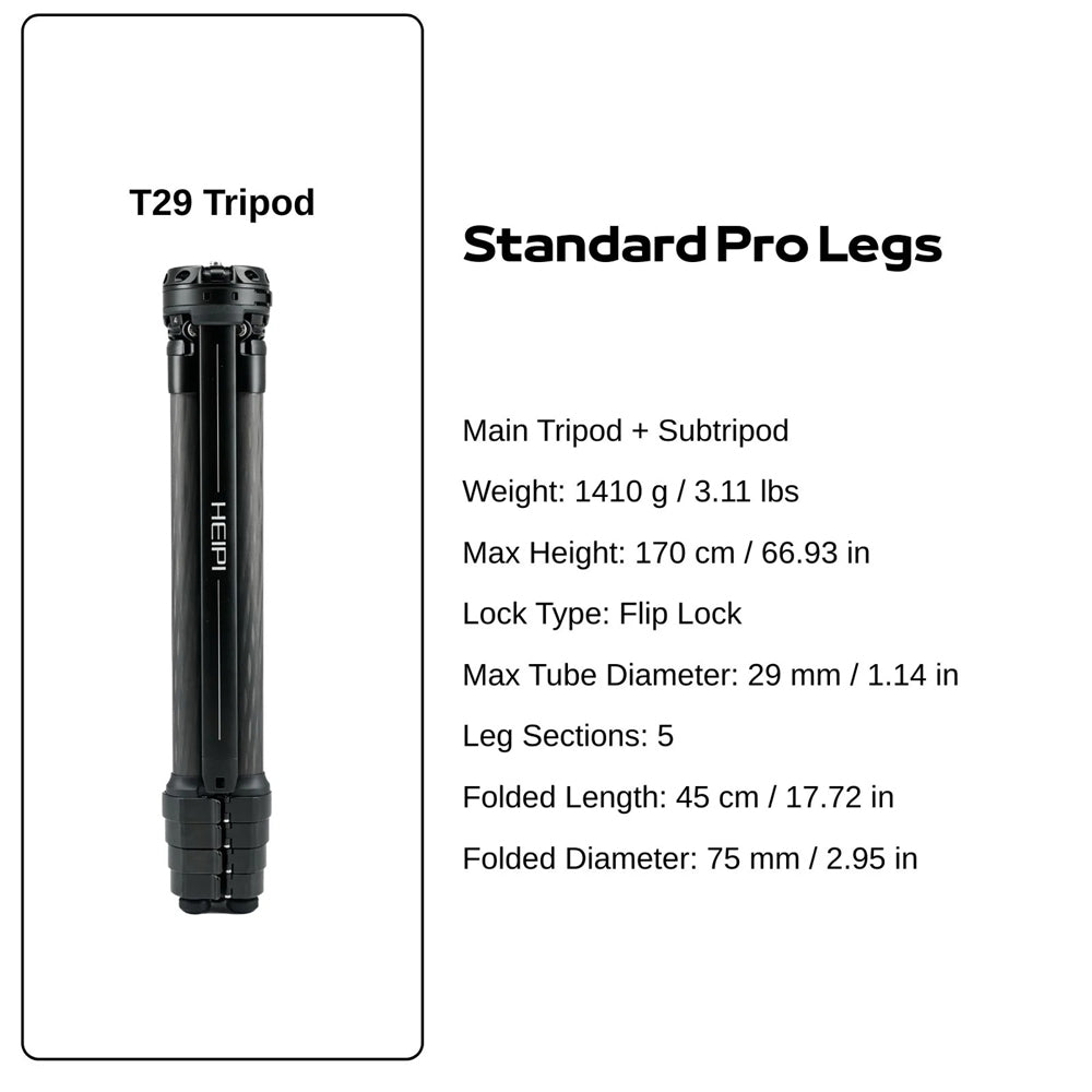 HEIPI T29 STANDRD PRO TRIPOD LEGS - T29