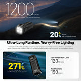 NITECORE TUP 1200 LUMEN RECHARGEABLE EDC TORCH BLACK - TUP2 BLACK