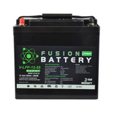 DEEP CYCLE BATTERY LITHIUM 12V 55AH 70A BMS WITH BLUETOOTH FUSION - V-LFP-12-55