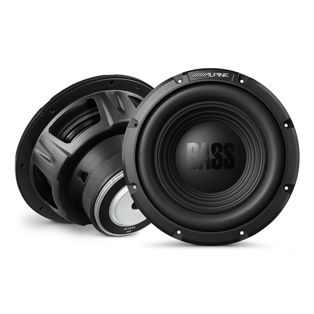 ALPINE (BASS SERIES) 10" SUBWOOFER SINGLE 4OHM 250W RMS - W10S4
