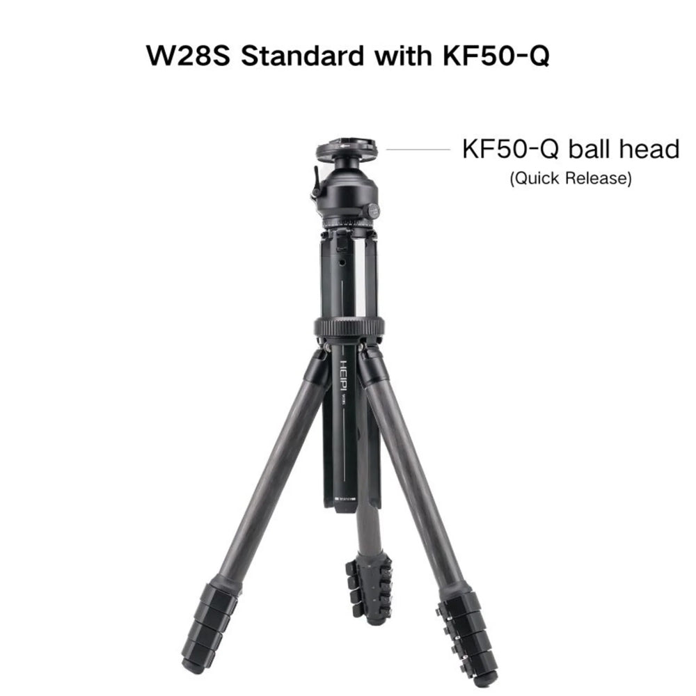 HEIPI VISION 3-IN-1 CARBON FIBER TRAVEL TRIPOD TWIST QUICK RELEASE - W28S-Q