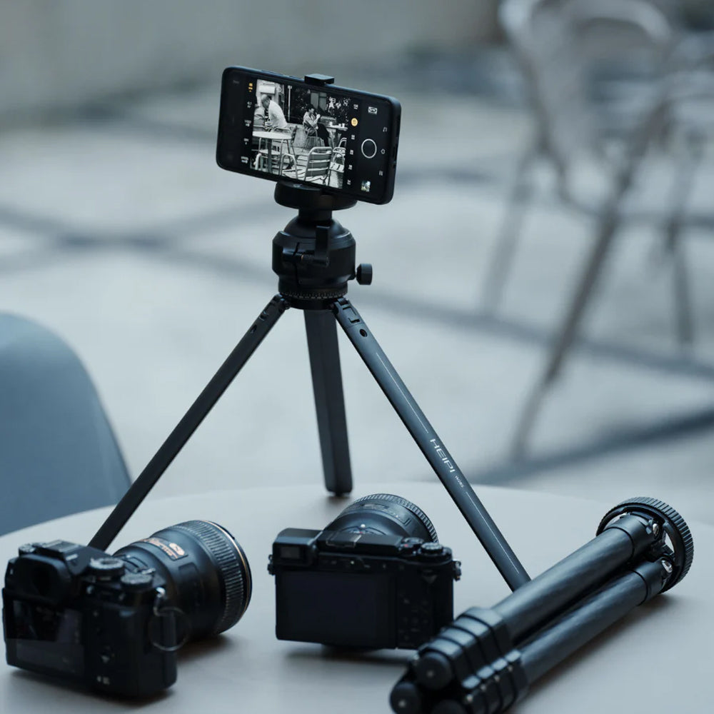 HEIPI VISION 3-IN-1 CARBON FIBER TRAVEL TRIPOD TWIST QUICK RELEASE - W28S-Q