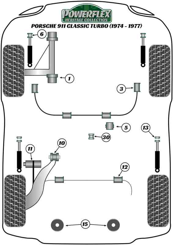 Porsche Rear Shock Lower Bush