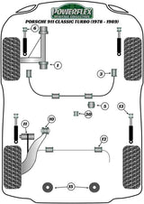 Porsche Front Anti Roll Bar Bush 20mm