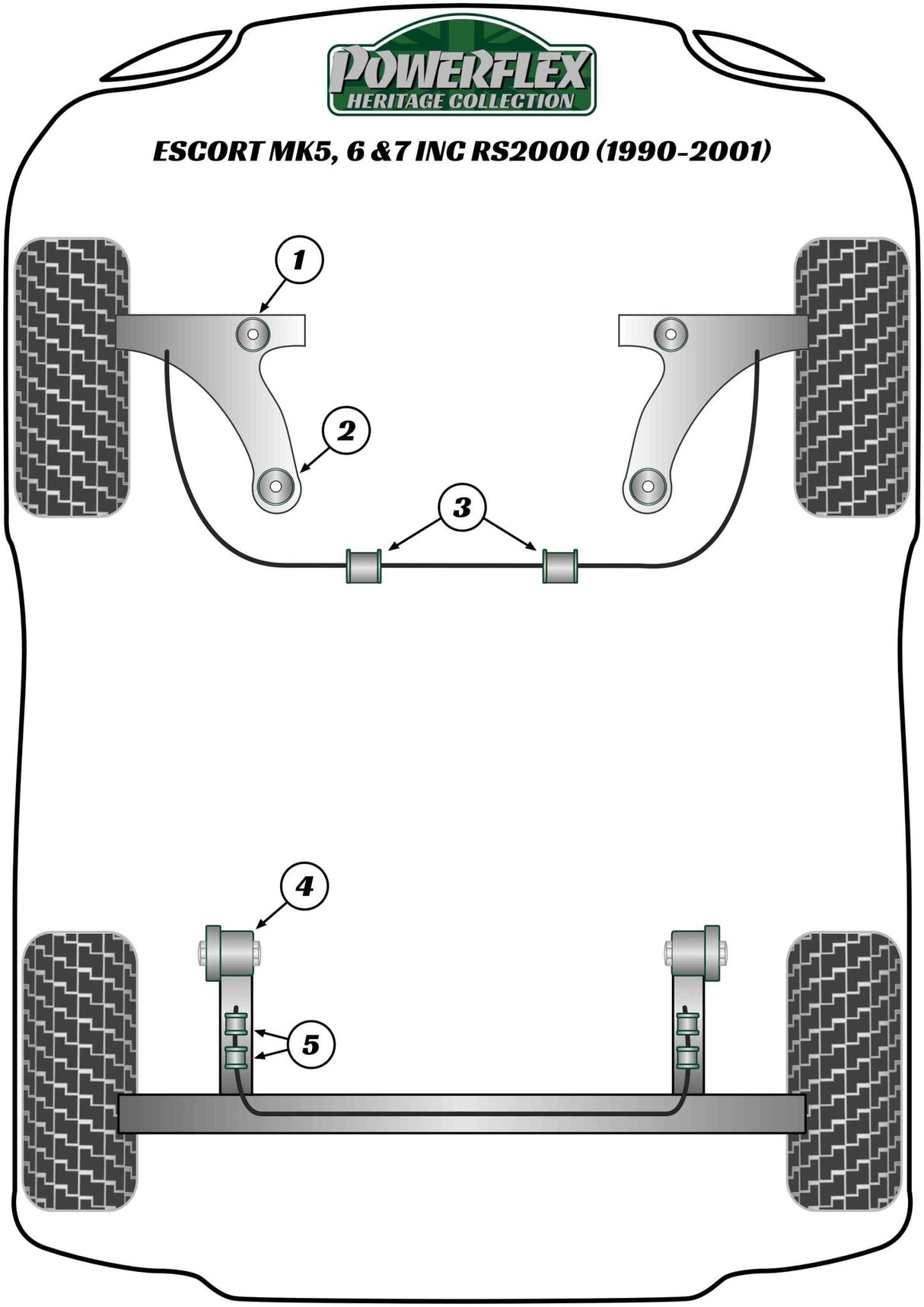 Ford Rear Beam Mounting Bush